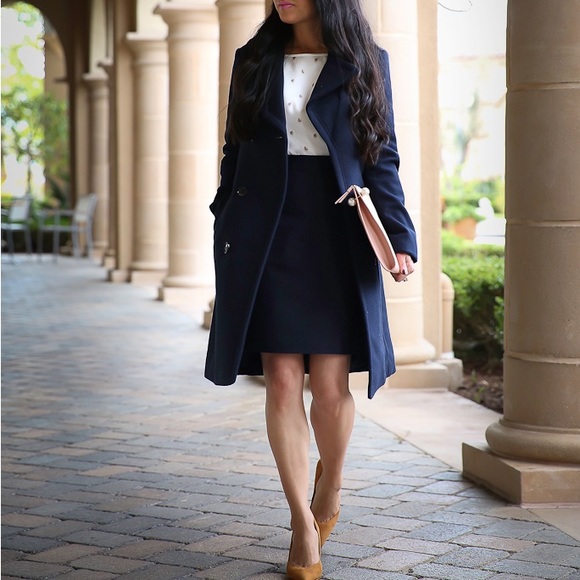 J.Crew Blue Pencil Skirt US2 - Picture 3 of 7